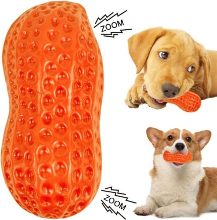 Dog Peanut Shaped Dog Toy | Interactive Toy for Dogs