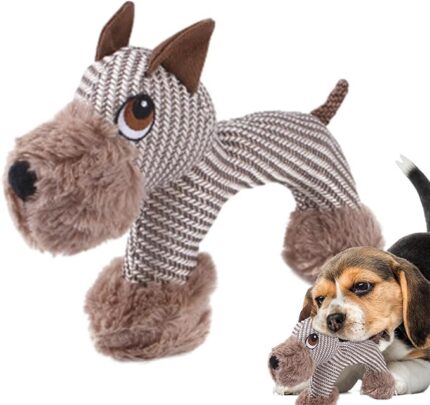 Stuffed Animal Dog Toy, Dog Chew Squeaky Horse Toy