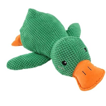 Crinkle Dog Squeaky Toys Duck for Aggressive Chewers