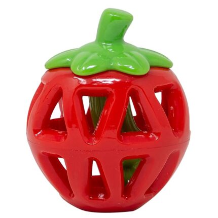 Fruity-Bites Treat Dispenser Apple Dog Chew Toy