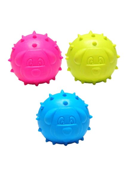 Dog Chew Interactive Durable Rubber Toy and Toys Treat Dispensing Ball for Puppies and Small Breed (Pack of 1)