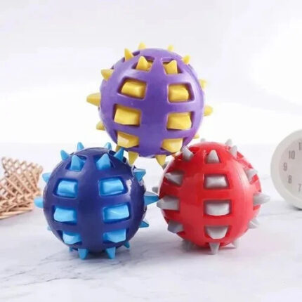 Spike Squeaky Chew Ball for Dogs (Pack Of 1)